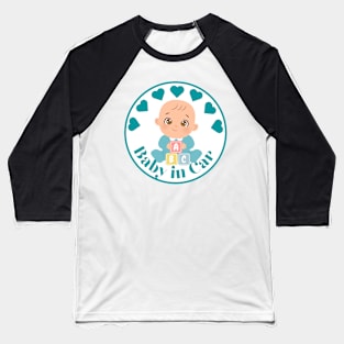 Cute BABY Blue loving heart on board sign Sticker Baseball T-Shirt